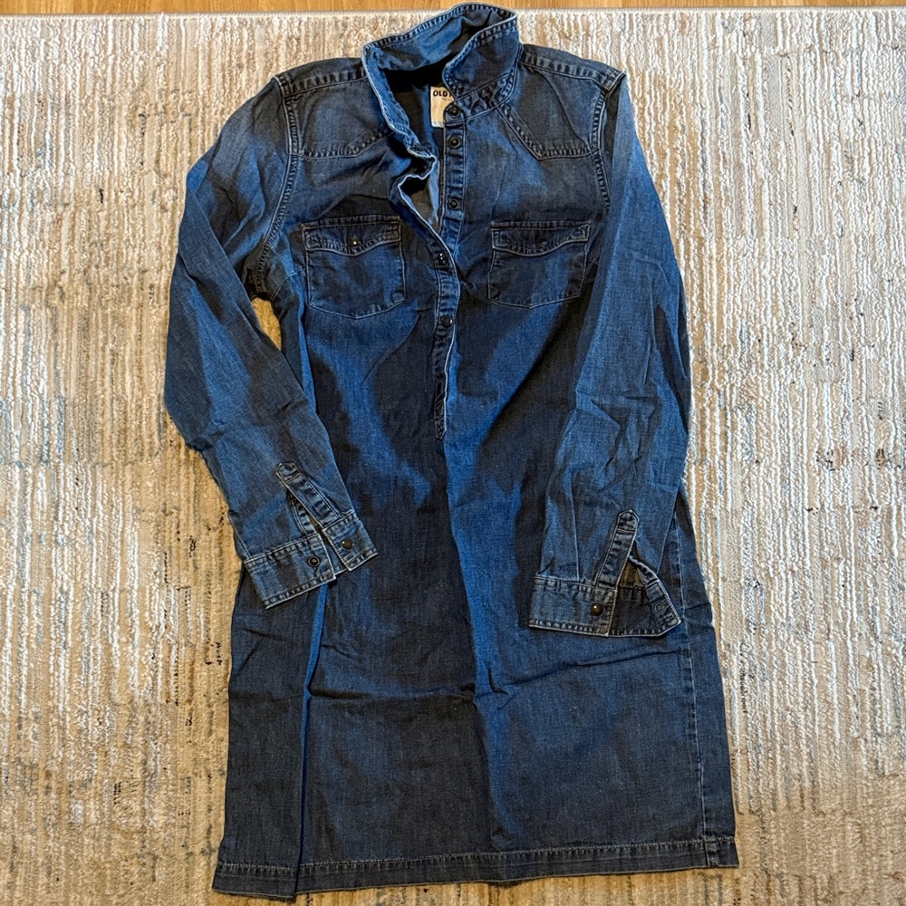 Old Navy Denim Shirt Dress - Blue